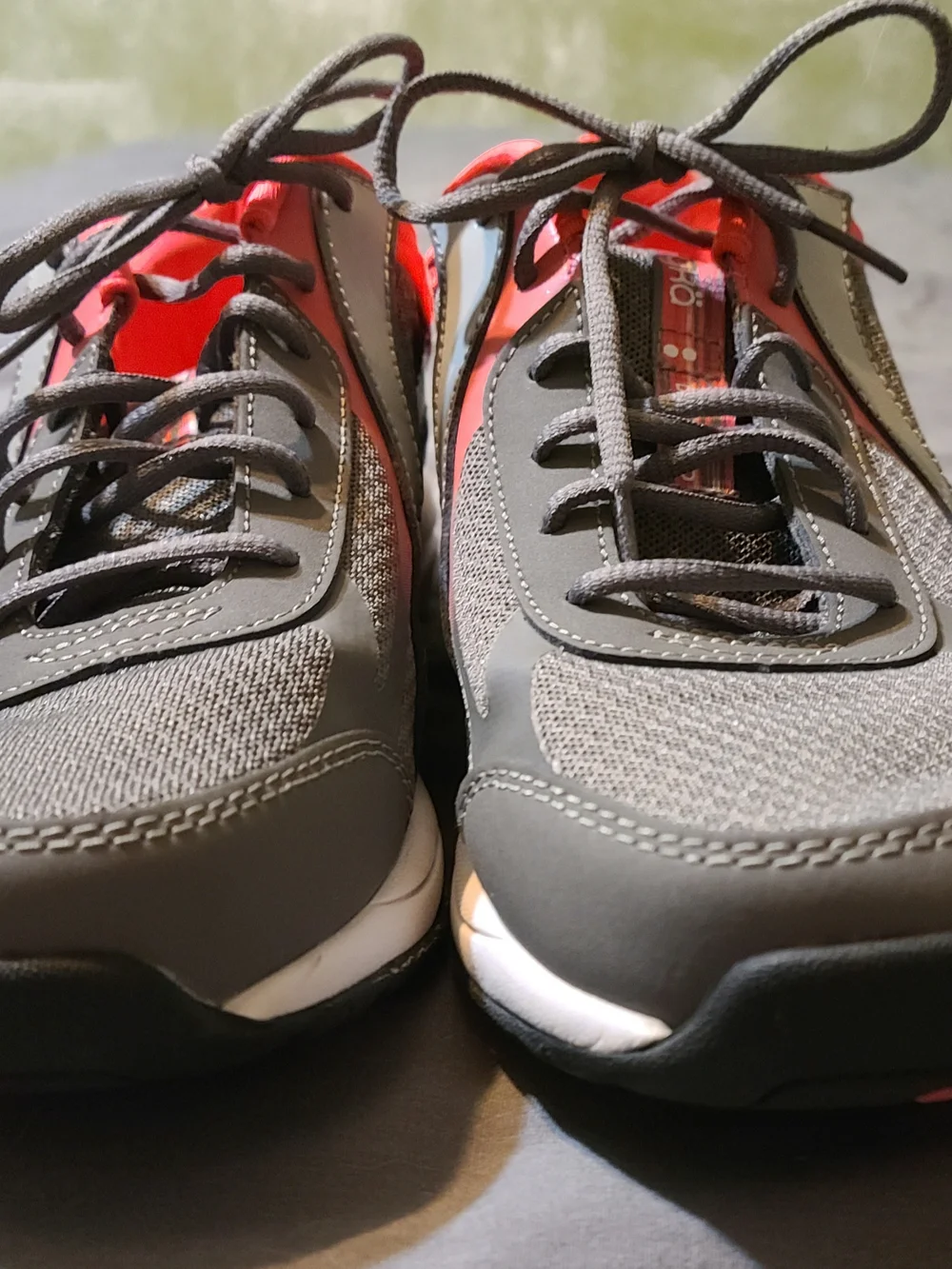 Ryka Gray and Coral Athletic Running Shoes